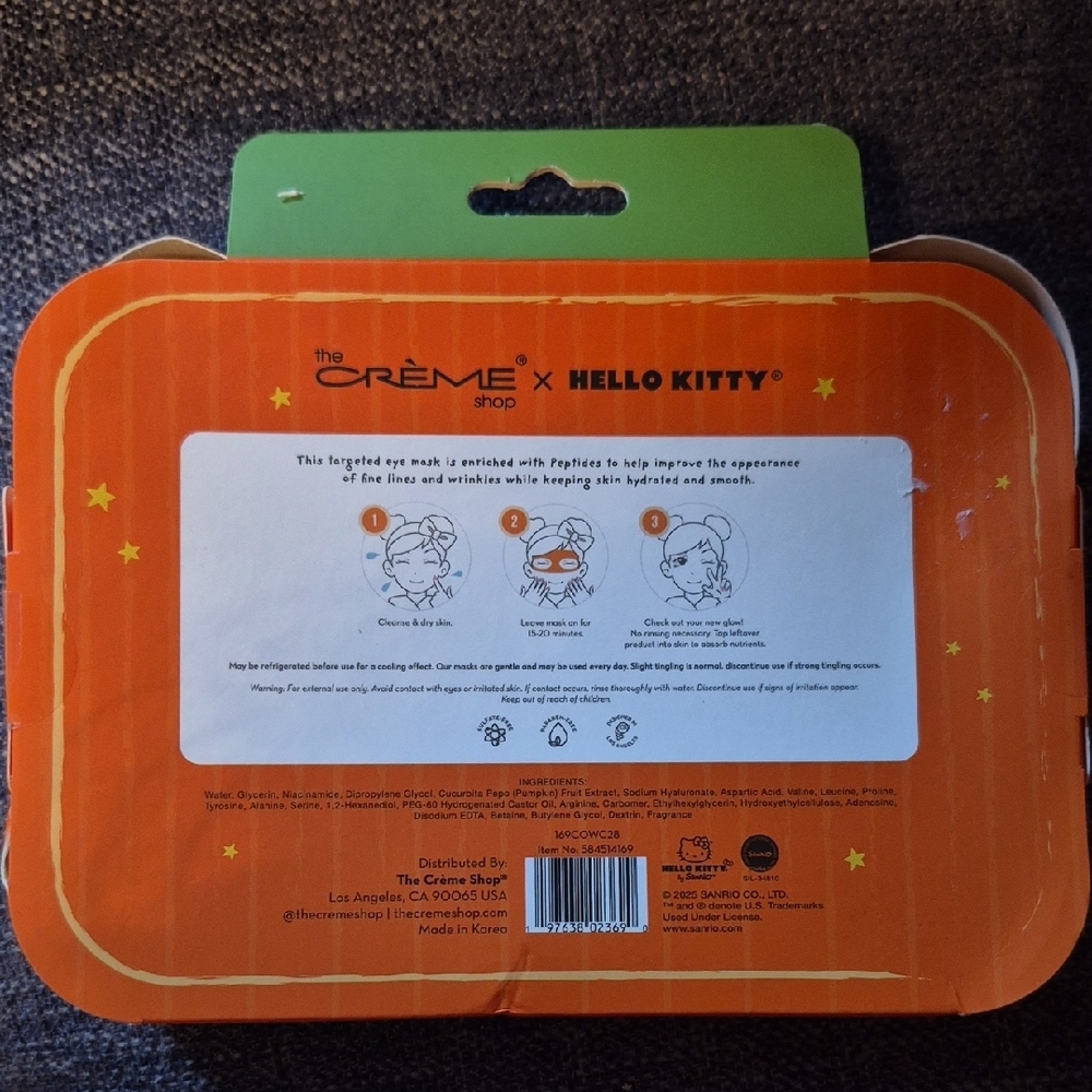 The Crème Shop x Hello Kitty Orange Eye Mask - Picture 3 of 5